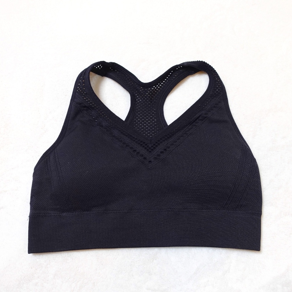 All in Motion Black Seamless Sports Bra